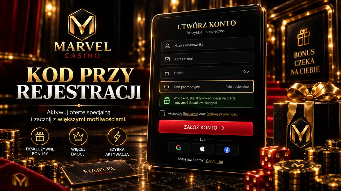 Marvel Casino &ndash; Gdzie wpisa&cacute; kod promocyjny?